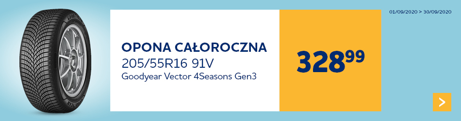 Opona Całoroczna GOODYEAR VECTOR 4SEASONS G3 205/55R16 91V pneu